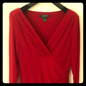 COPY - Red sz 8 Ralph Lauren knit dress